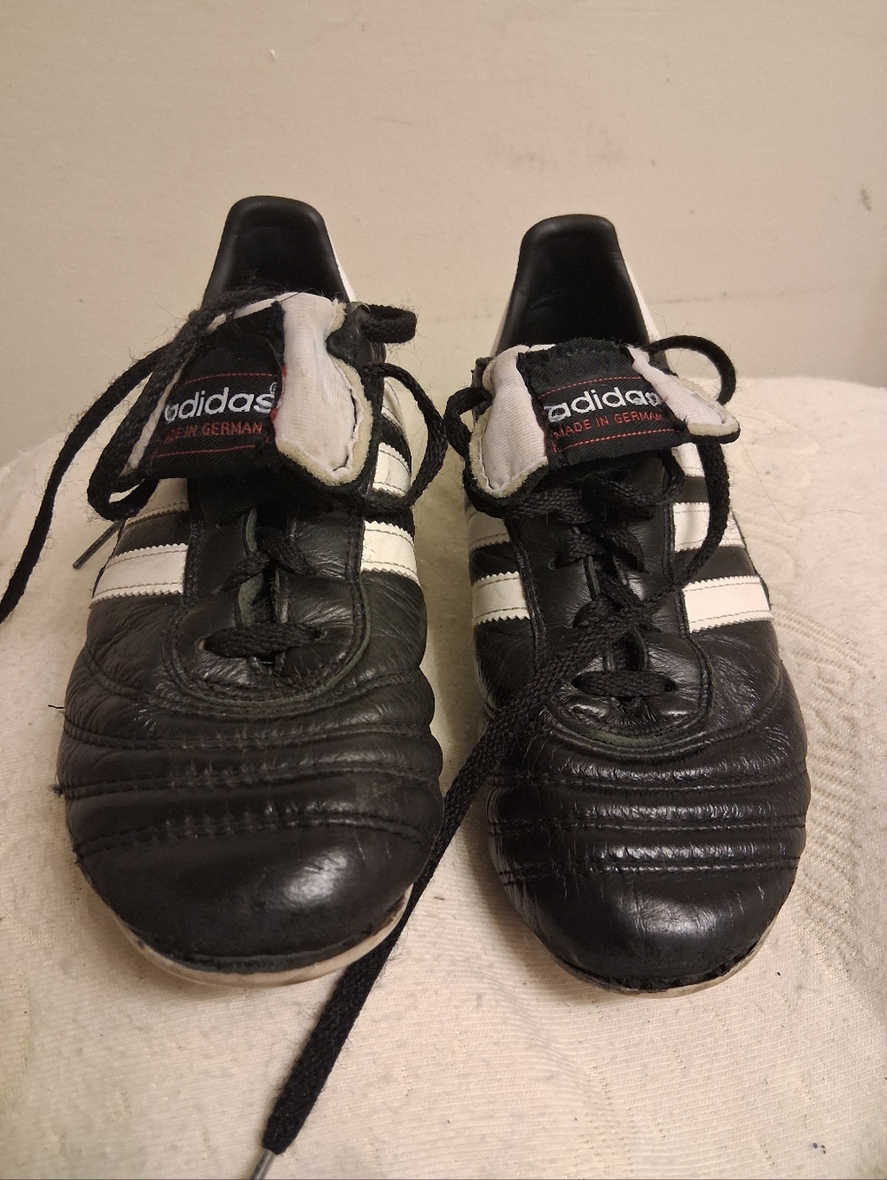 Kids Boys Adidas COPA MUNDIAL Black White Soccer Cleats Classic Size 5.5